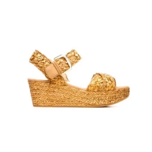 Stuart Weitzman Oncross Wedge Espadrille Sandal Size 9 - Picture 1 of 14